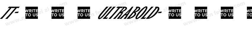 TT-ネオ勘 UltraBold字体转换